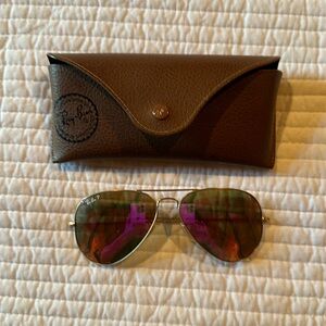 Ray Ban pink glasses